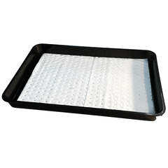 10 Litre Poly Spill Tray With Absorbent Oil Pad - Fosse Liquitrol