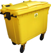 1100 Litre 4 - Wheeled Lockable Clinical Waste Bin - Fosse Liquitrol