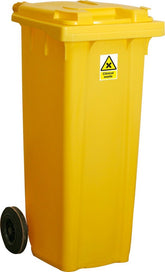 120 Litre 2 - Wheeled Lockable Clinical Waste Bin - Fosse Liquitrol