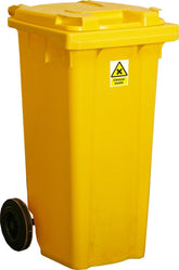 140 Litre 2 - Wheeled Lockable Clinical Waste Bin - Fosse Liquitrol