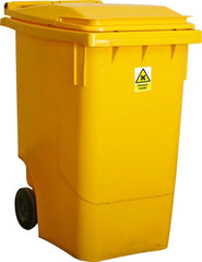 360 Litre 2 - Wheeled Lockable Clinical Waste Bin - Fosse Liquitrol
