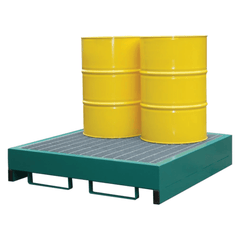 4 Drum Steel Spill Pallet - Fosse Liquitrol