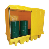 8 Drum Spill Pallet Frame & Cover - Fosse Liquitrol