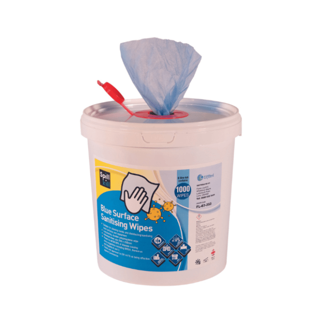 Blue Surface Sanitising Wipes - Fosse Liquitrol