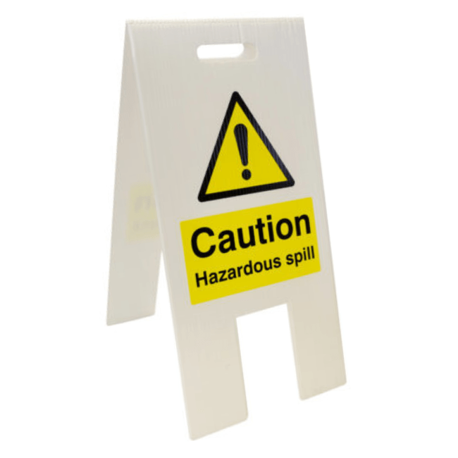 Caution Hazardous Spill A - Frame Safety Stand - Fosse Liquitrol