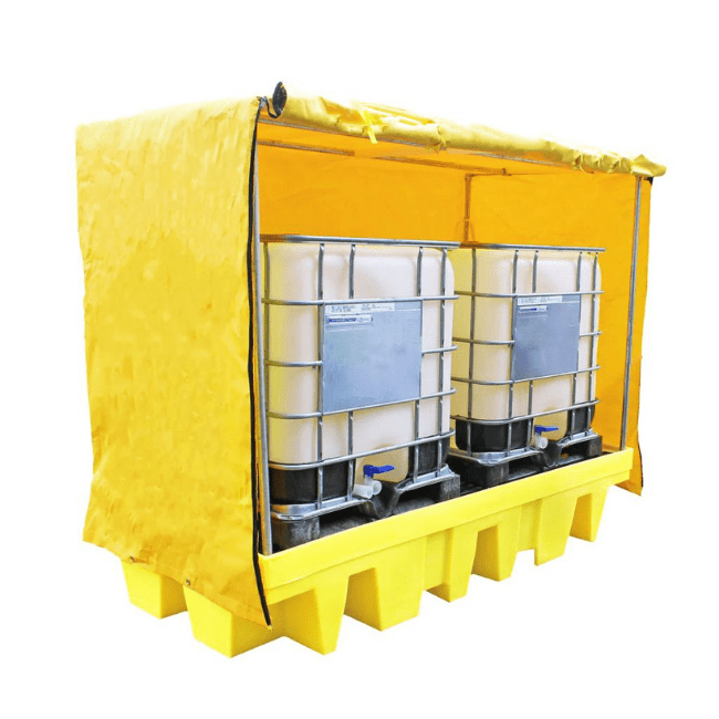Double IBC Spill Pallet Frame and Cover - Fosse Liquitrol