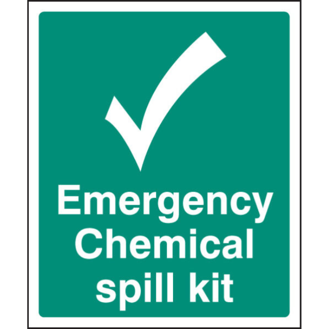 Emergency Chemical Spill Kit Sign RP - Fosse Liquitrol