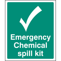 Emergency Chemical Spill Kit Sign SAV - Fosse Liquitrol