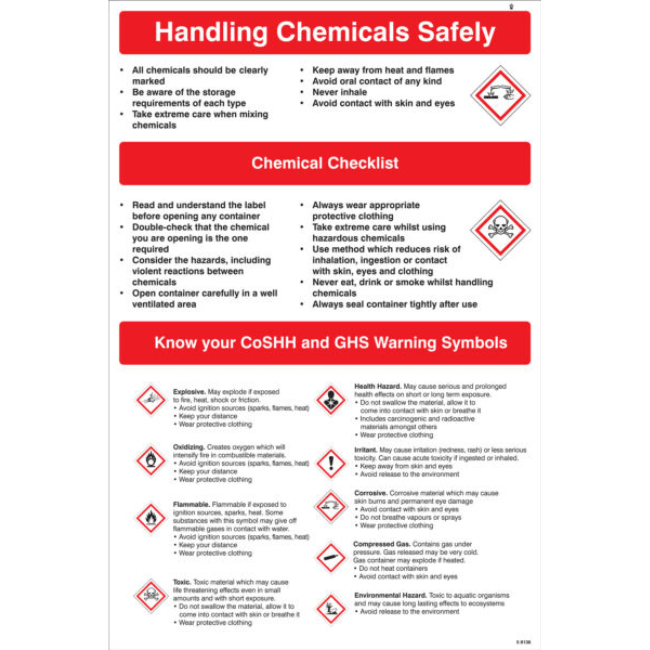 Handling Chemicals Safely Poster - Fosse Liquitrol