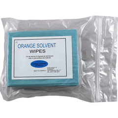 Orange Solvent Wipes Pack 25 - Fosse Liquitrol