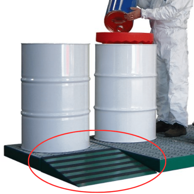 Ramp For 2 & 4 Drum Steel Work Floors - Fosse Liquitrol