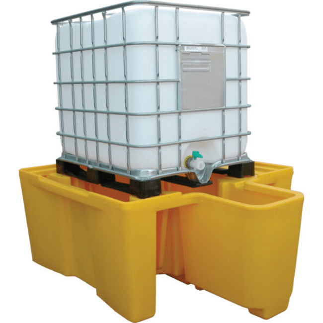Single IBC Spill Pallet With Integral Bucket - Fosse Liquitrol