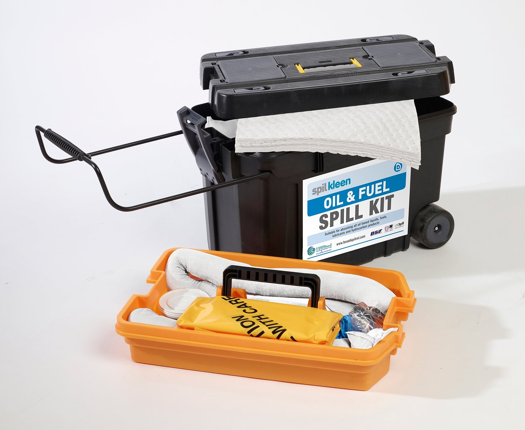 Spilkleen Oil & Fuel Trolley Spill Kit 70 Litre - Fosse Liquitrol