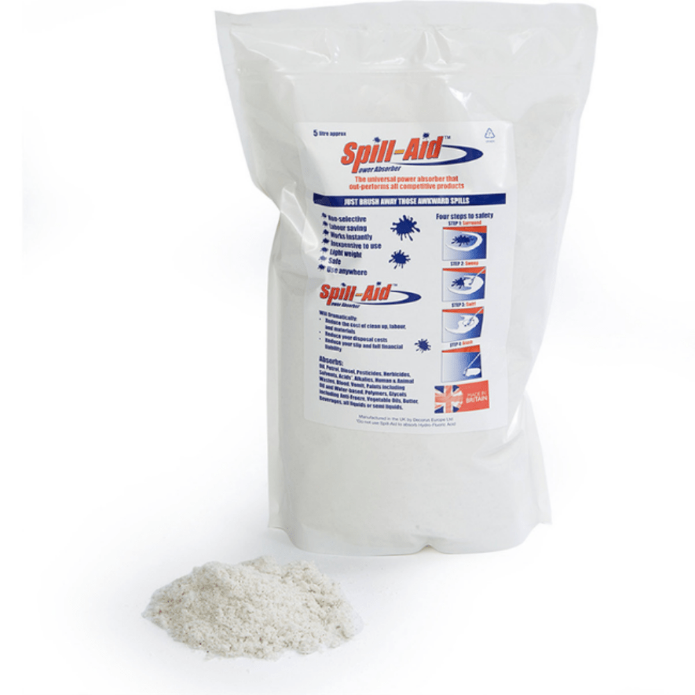 Spill Aid Super Absorbent Granules 5 Litre Pouch - Fosse Liquitrol