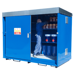 Steel 80 x 25 Litre Drum Store - Fosse Liquitrol