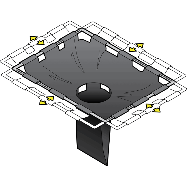 Ultra Adjustable Frame Drain Guard - Fosse Liquitrol