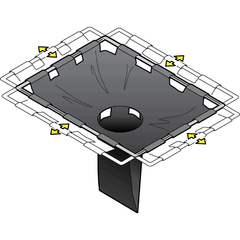 Ultra Adjustable Frame Drain Guard - Fosse Liquitrol