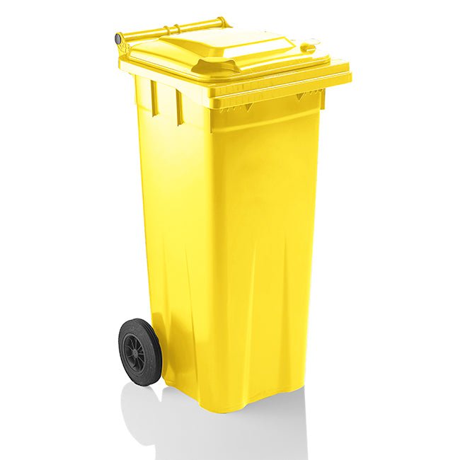 Wheelie Bin 140 Litre Yellow - Fosse Liquitrol