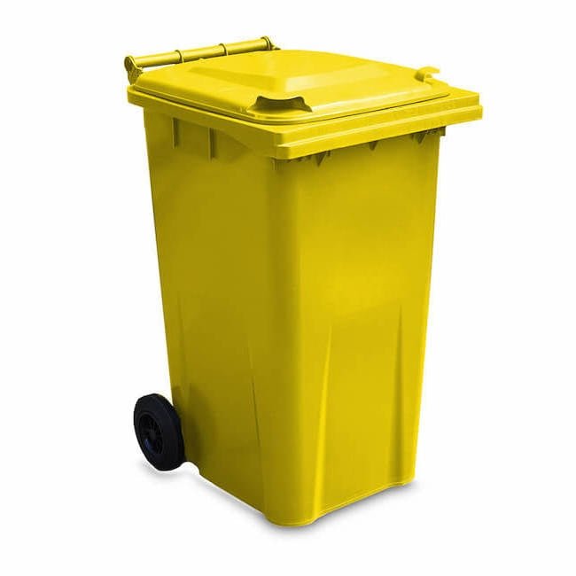 Wheelie Bin 240 Litre Yellow - Fosse Liquitrol