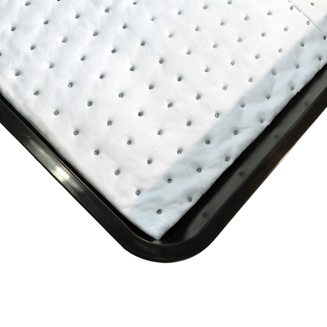10 Litre Poly Spill Tray With Absorbent Oil Pad - Fosse Liquitrol