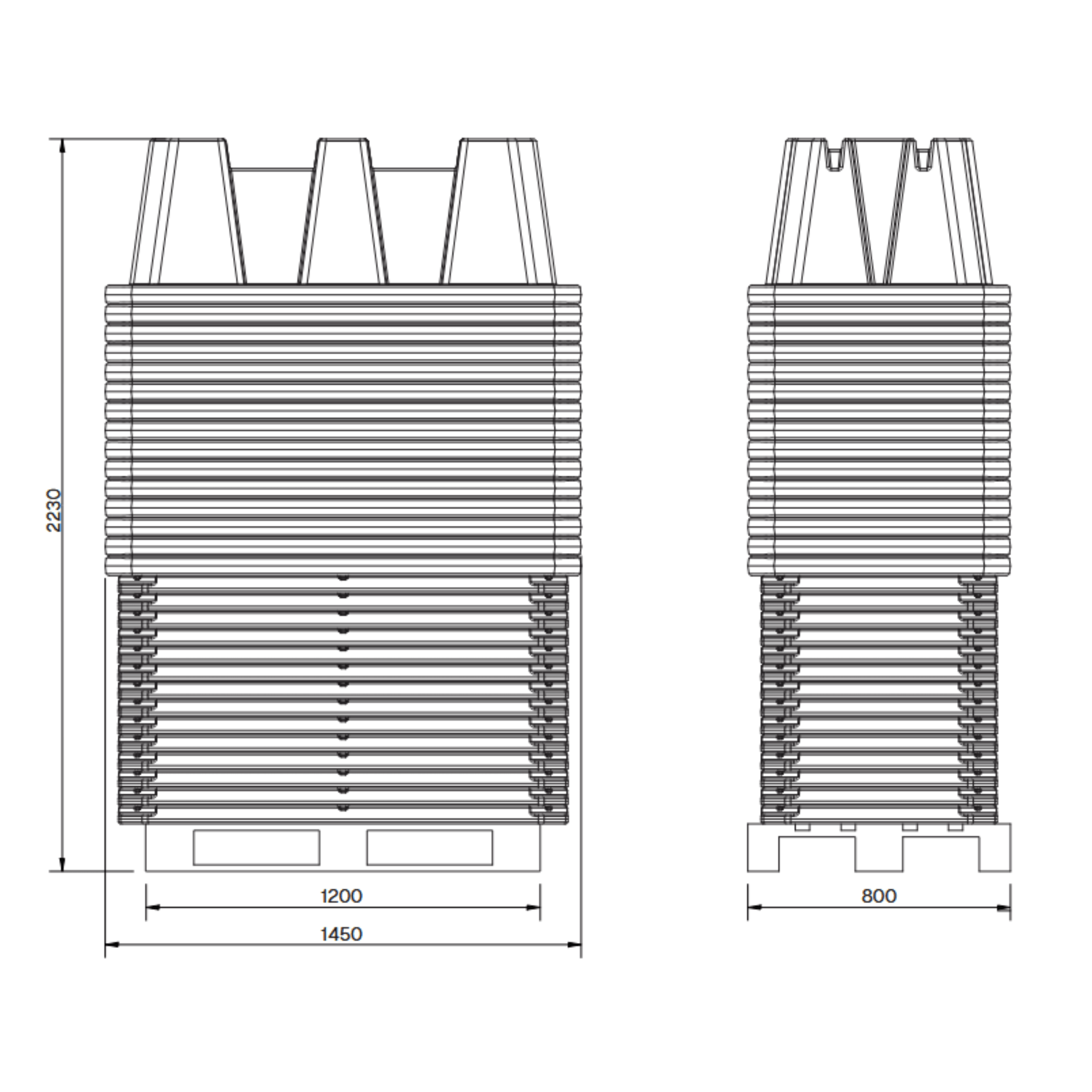 2 Drum Nestable Spill Pallet - Fosse Liquitrol