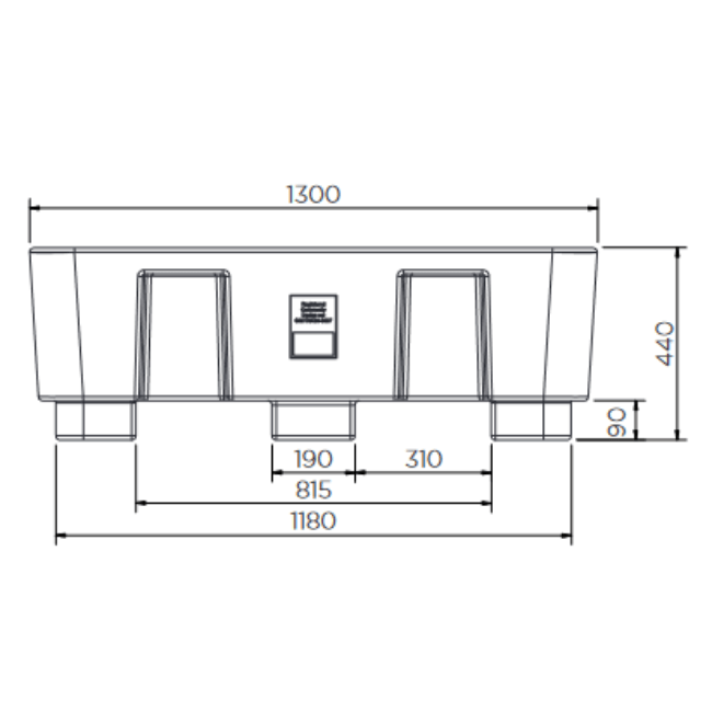 2 Drum Spill Pallet - Fosse Liquitrol
