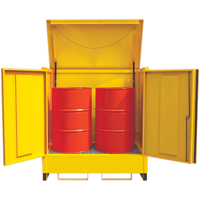 2 Drum Steel Store Lid & Door - Fosse Liquitrol