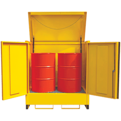 2 Drum Steel Store Lid & Door - Fosse Liquitrol