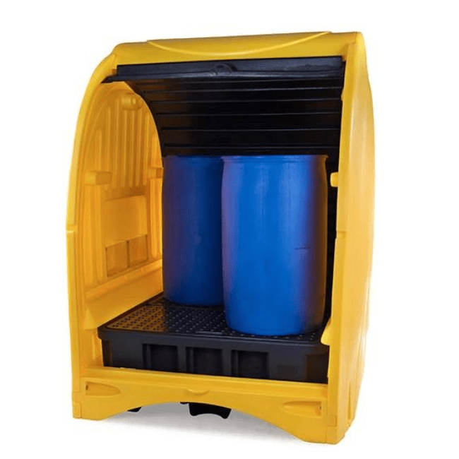 4 Drum Hard Cover Spill Pallet - Fosse Liquitrol