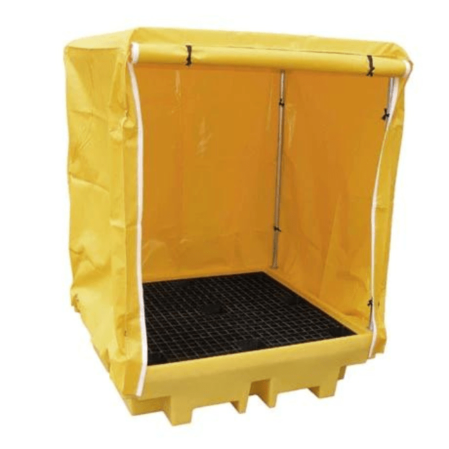 4 Drum Spill Pallet Frame & Cover - Fosse Liquitrol