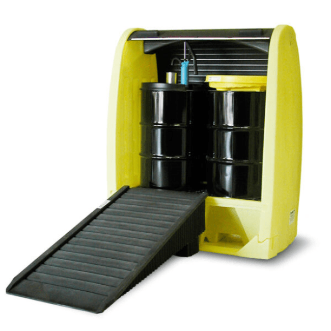 Enpac 2 Drum Hard Cover Spill Pallet - Fosse Liquitrol