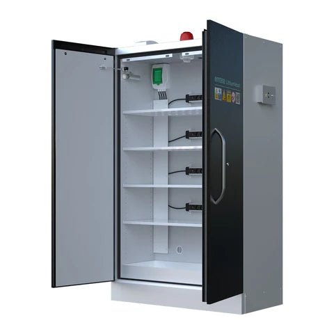 Lithium - Ion Battery Two Door Charging Storage Cabinet - Fosse Liquitrol