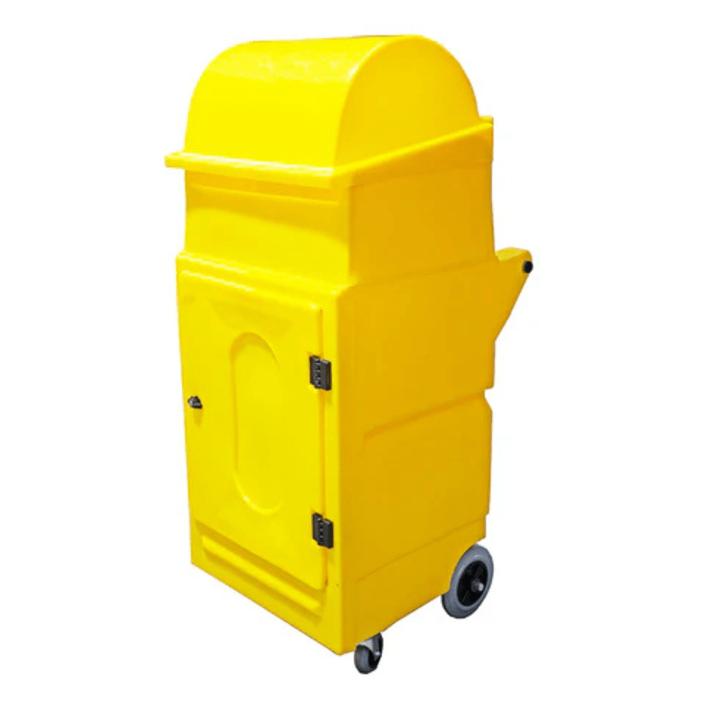 Poly Dispensing Lockable Cabinet On Wheels (With Roll Holder) - Fosse Liquitrol