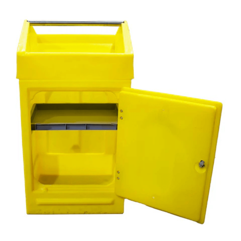 Poly Dispensing Lockable Cabinet (With Roll Holder) - Fosse Liquitrol
