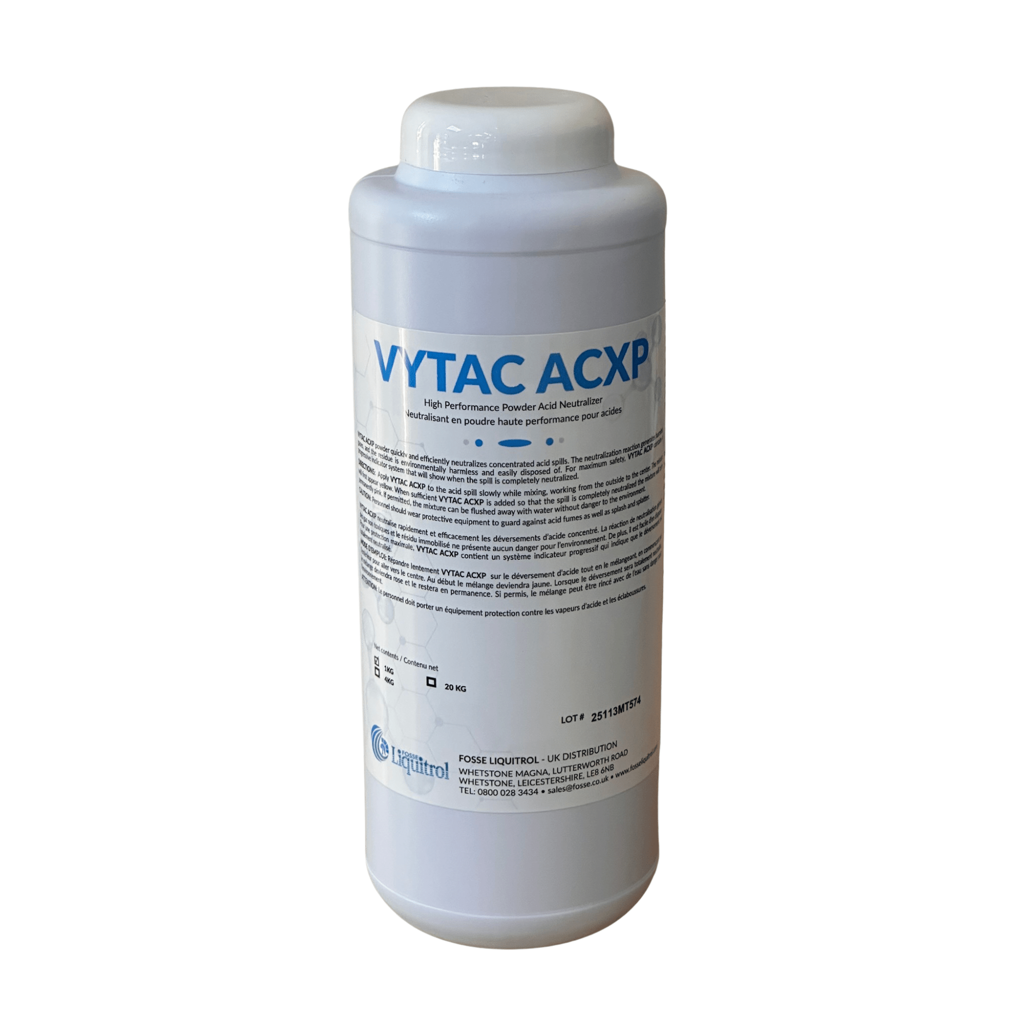 Vytac Acid Neutraliser 1kgs - Fosse Liquitrol