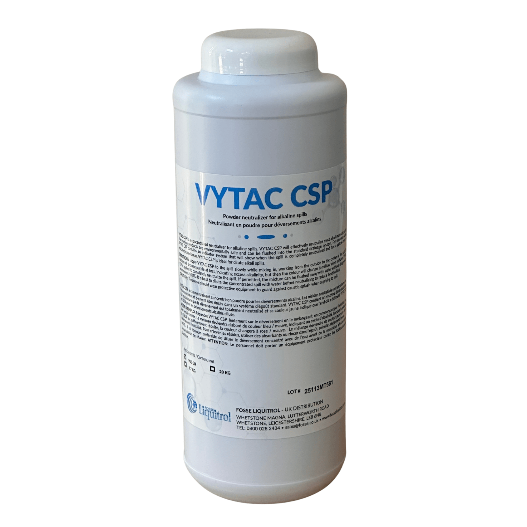Vytac Alkali Neutraliser 0.9kgs - Fosse Liquitrol