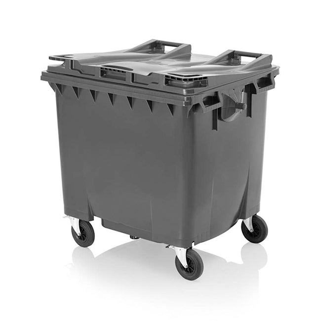 Wheelie Bin 1100 Litre Dark Grey - Fosse Liquitrol