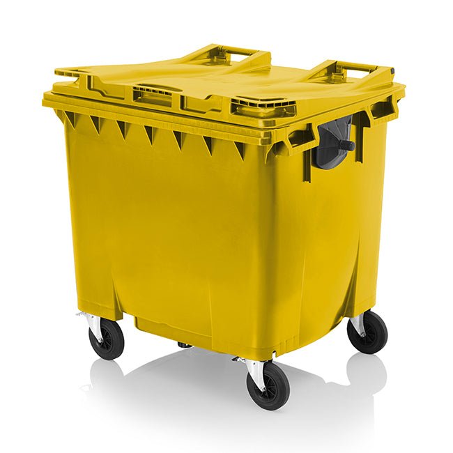 Wheelie Bin 1100 Litre Yellow - Fosse Liquitrol